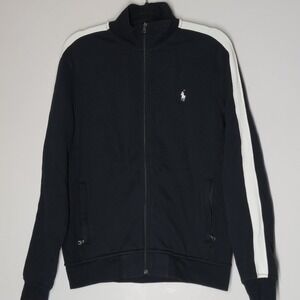 Vintage Polo Ralph Lauren Men's Sweatshirt Y2K Full Zip Olympic Style Size M